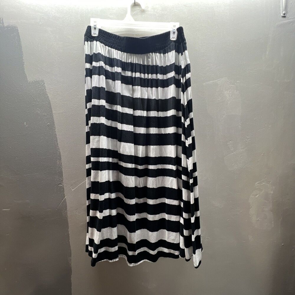 Ava & Viv Mini Skirt Womens Plus Size X STRIPED Pleated MIDI ELASTIC WAIST